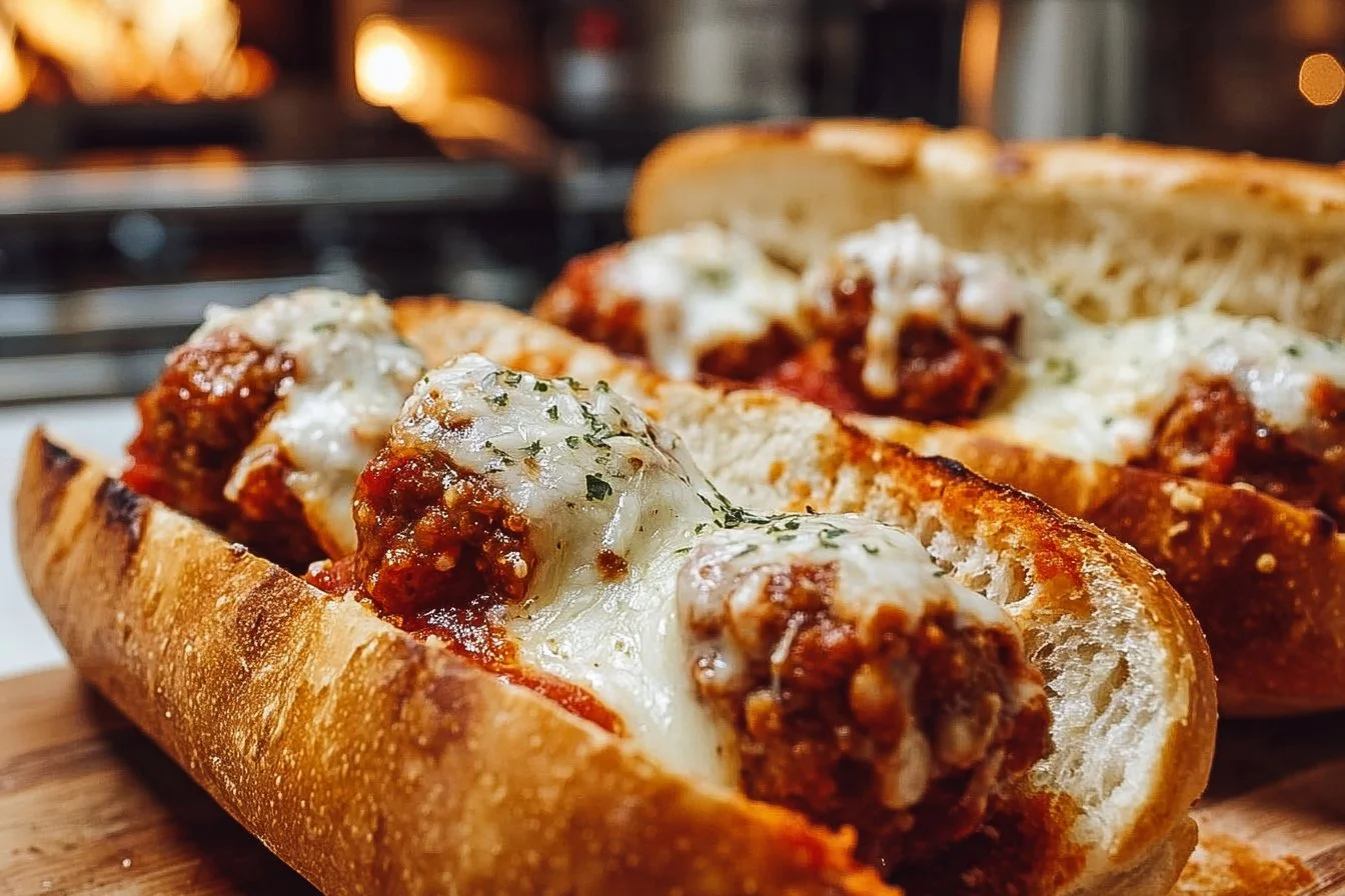 Cheesy Meatball Subs