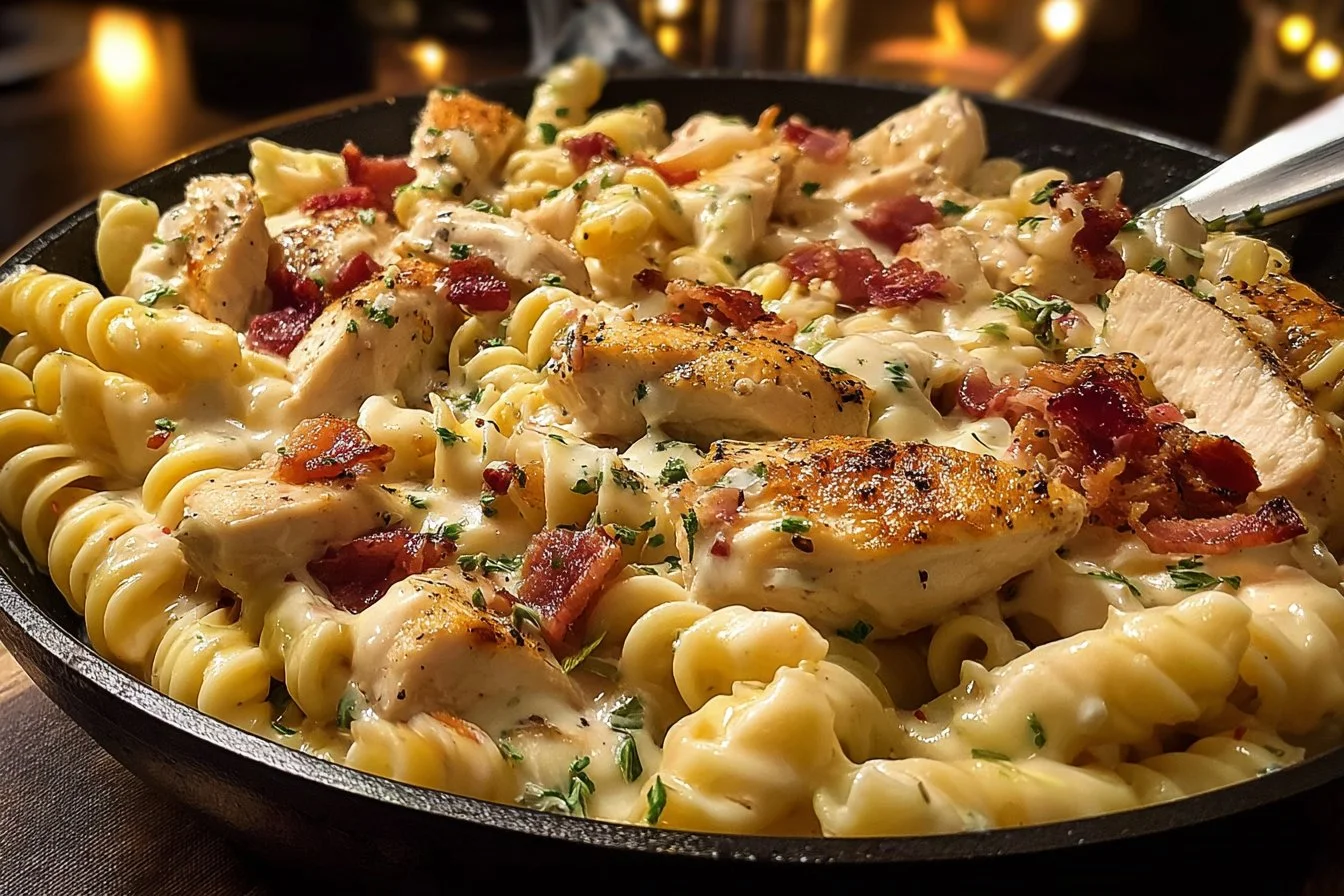 Chicken Bacon Ranch Pasta 4 Chicken Bacon Ranch Pasta