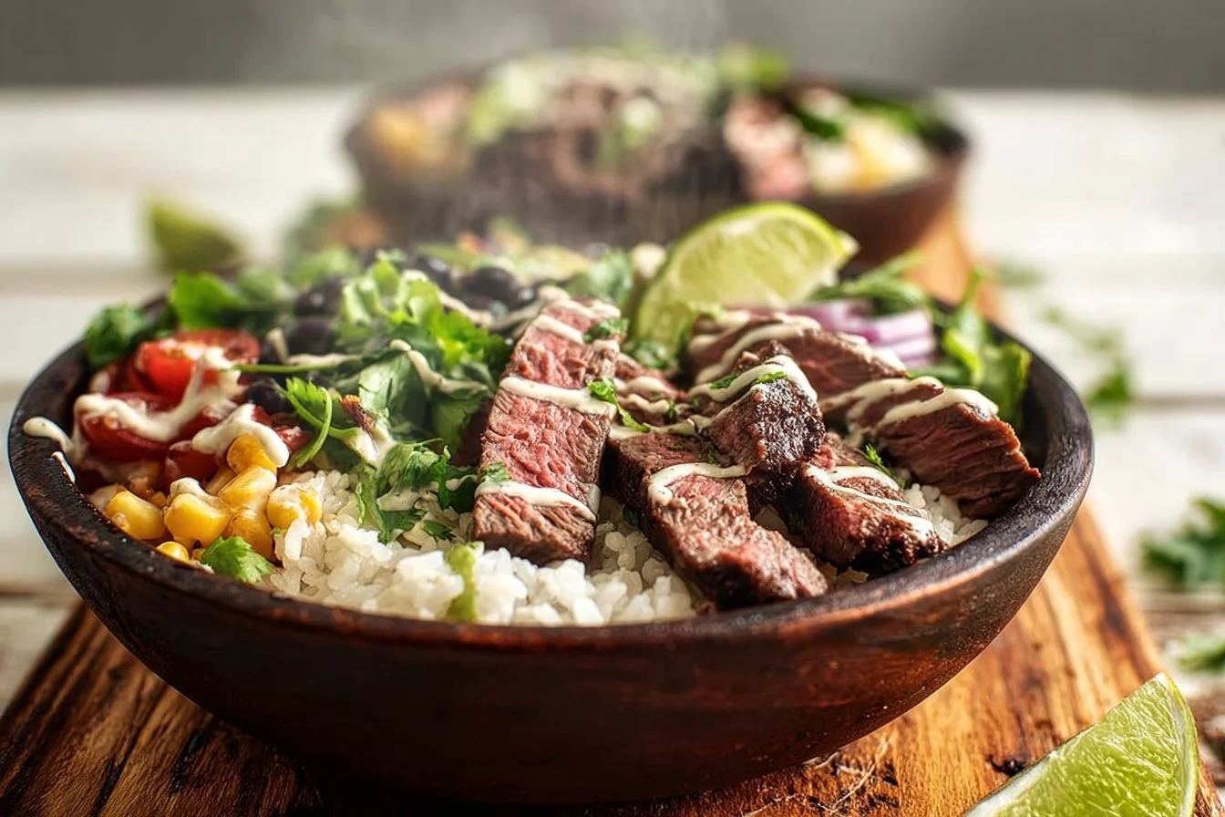 Cilantro Lime Steak Bowls