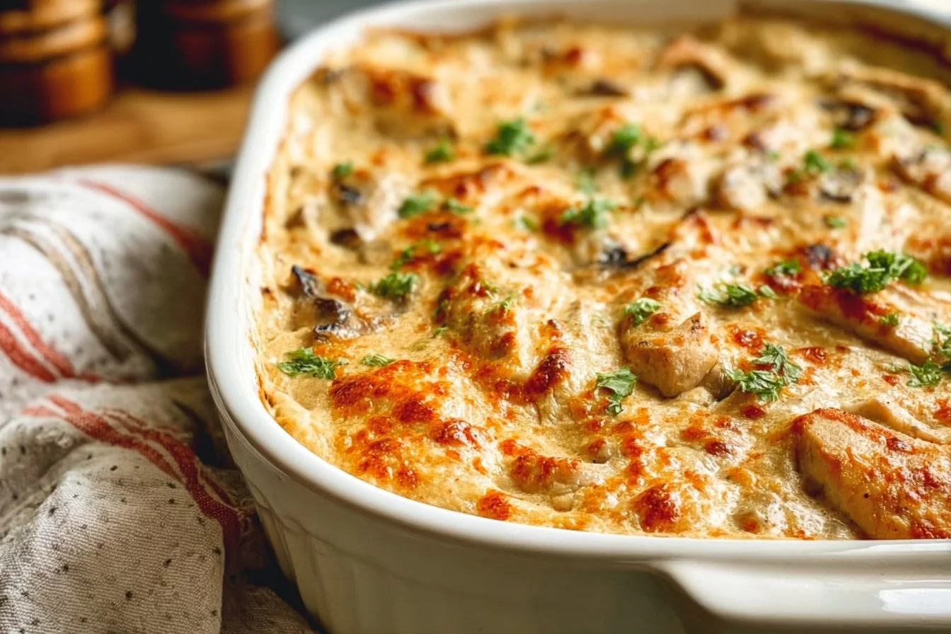 Creamy keto chicken casserole