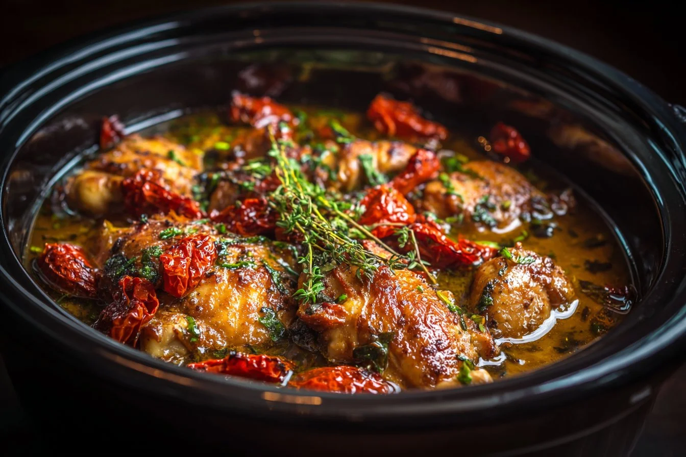 Delicious Crock Pot Marry Me Chicken Pasta served in a bowl