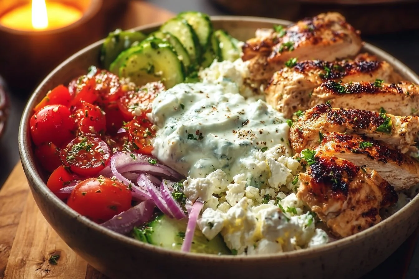 Greek Chicken Bowls 4 Greek Chicken Bowls