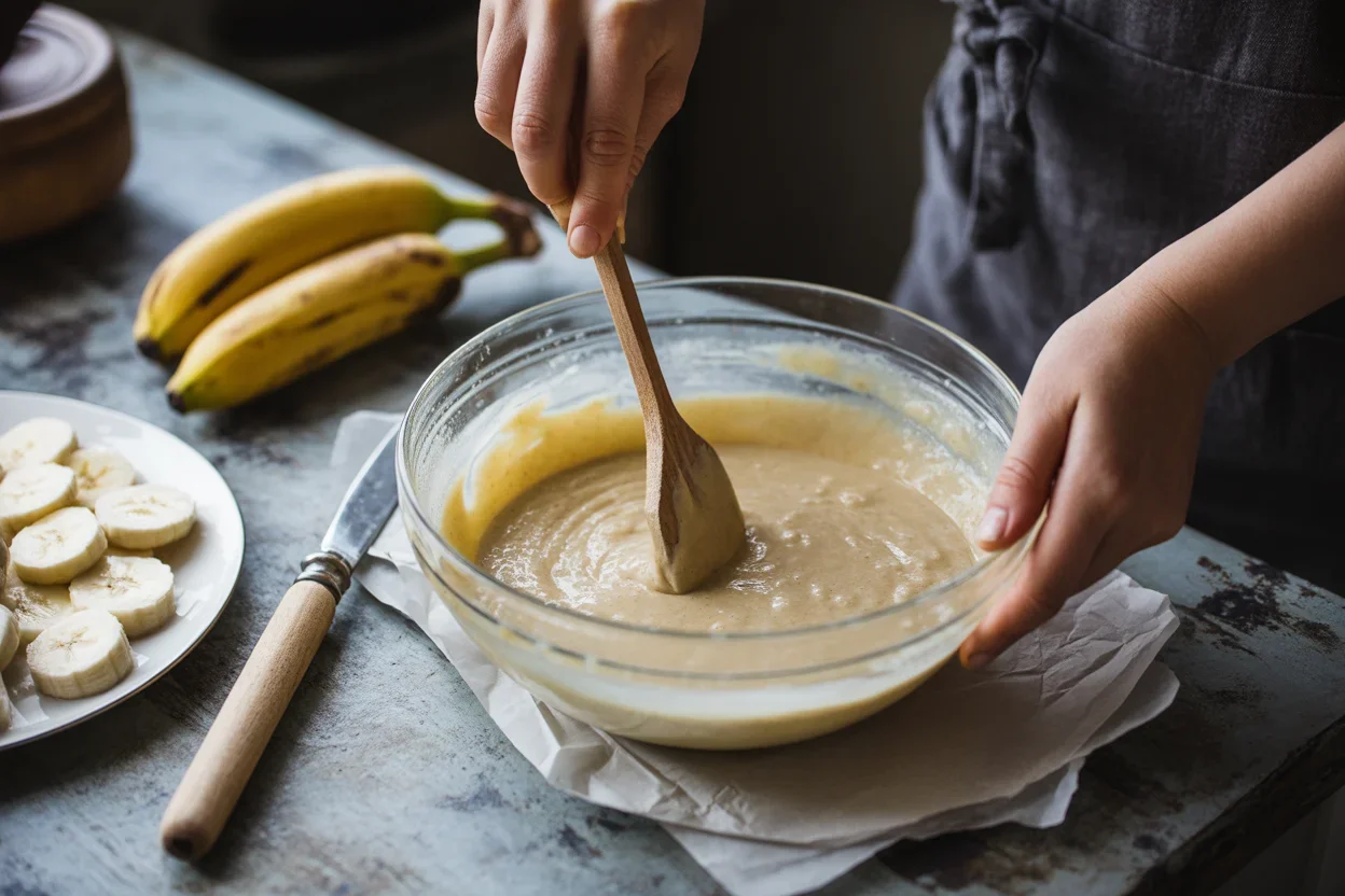 Air fryer banana pancakes (2 ingredient)