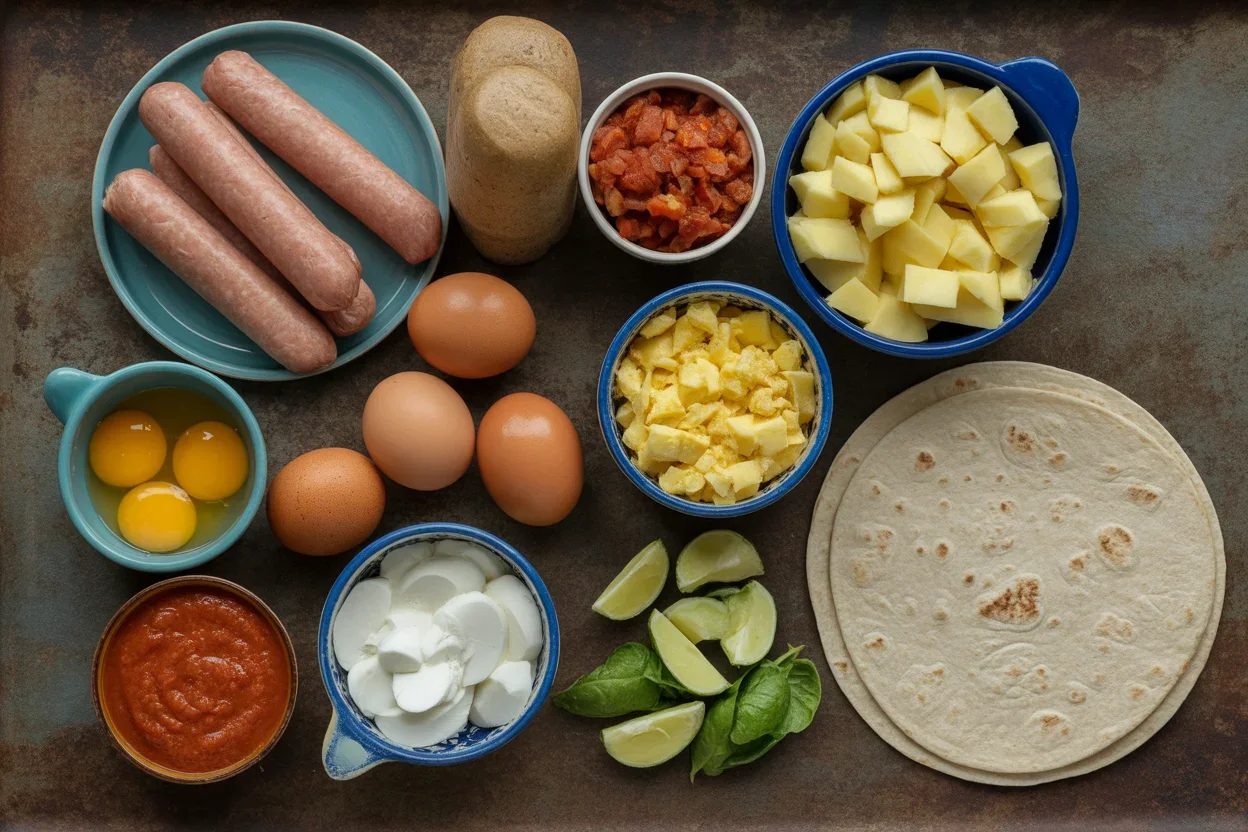 Air fryer breakfast burrito (make ahead)