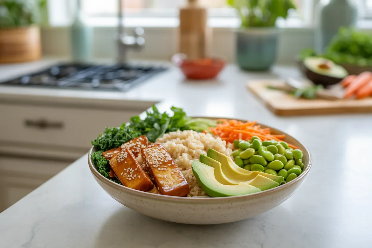 Savory Air Fryer Crispy Tofu Bowl You'll Love
