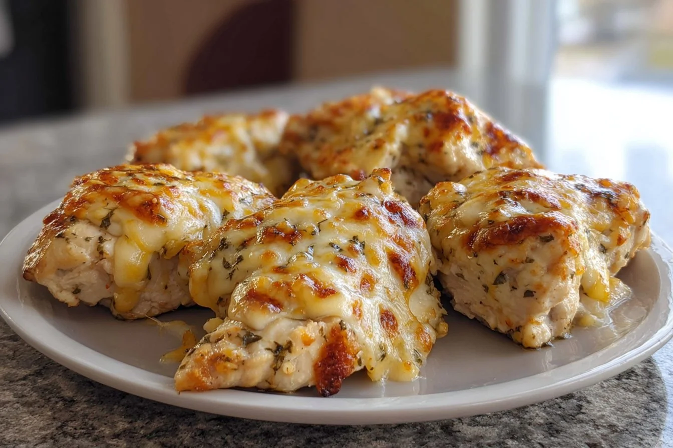 4-Ingredient ranch chicken bake dish ready to serve