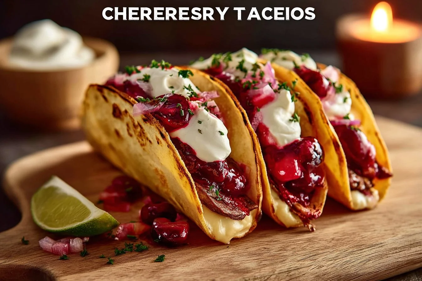 Cherry Cheesecake Tacos 4 Cherry Cheesecake Tacos