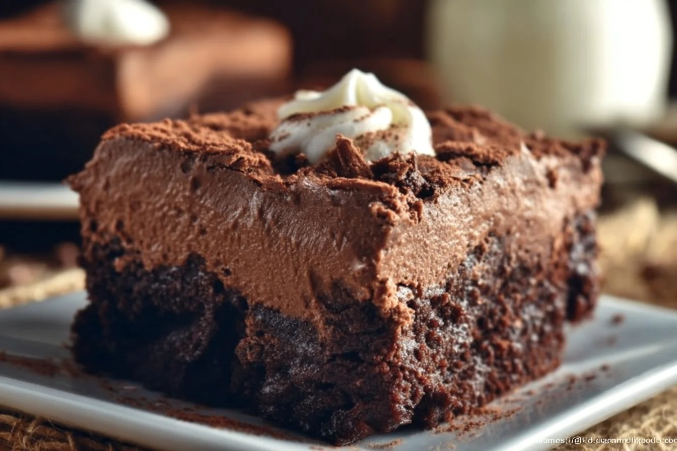 Chocolate French Silk Brownies