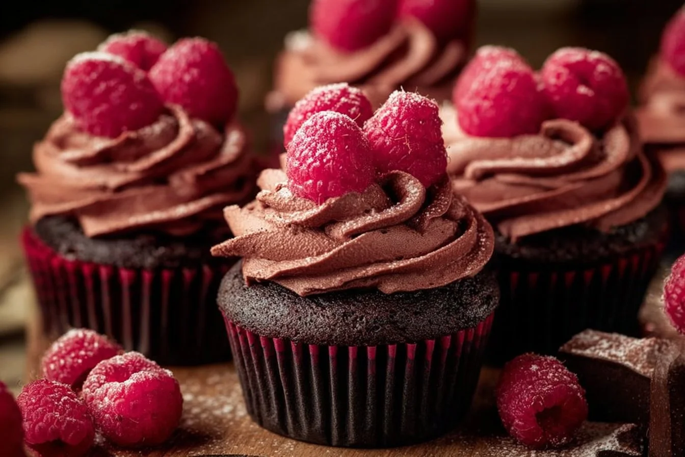 Chocolate Raspberry Cupcakes