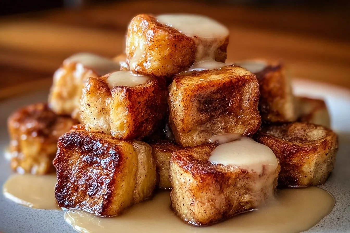 Cinnamon Roll French Toast Bites