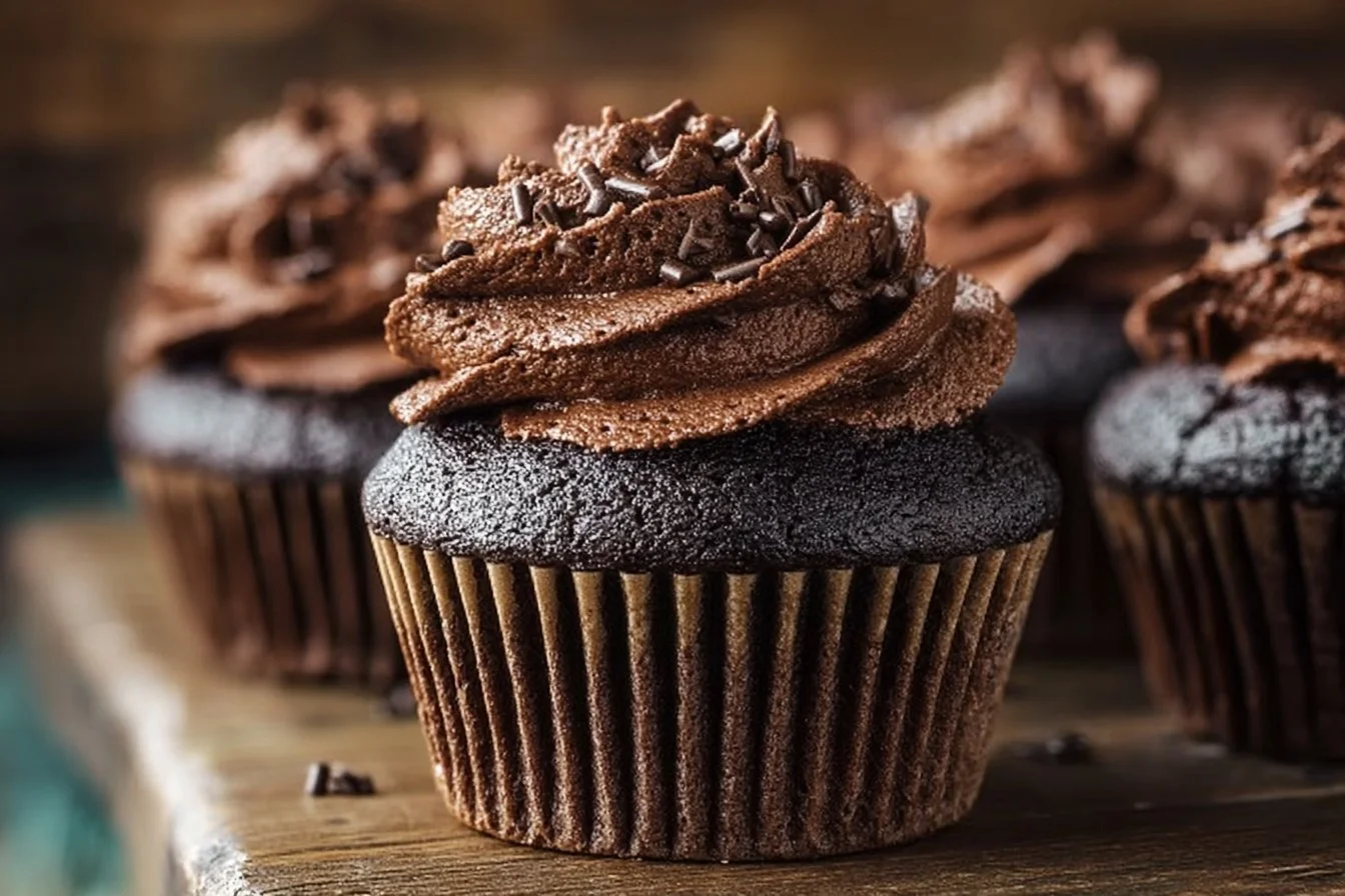 Homemade Moist Chocolate Cupcakes