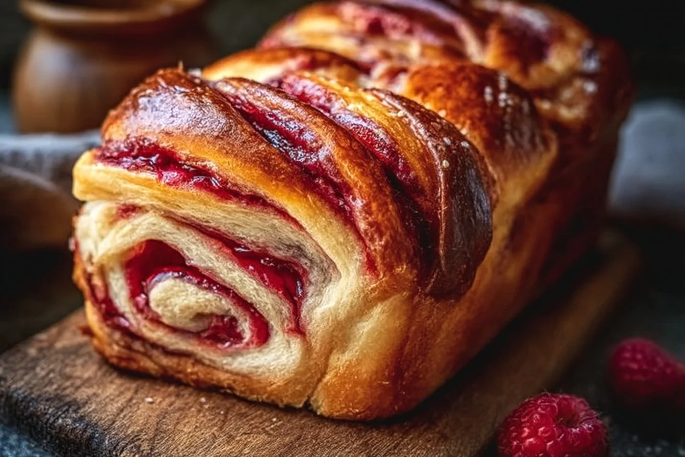 Raspberry Swirl Brioche Loaf 4 Raspberry Swirl Brioche Loaf