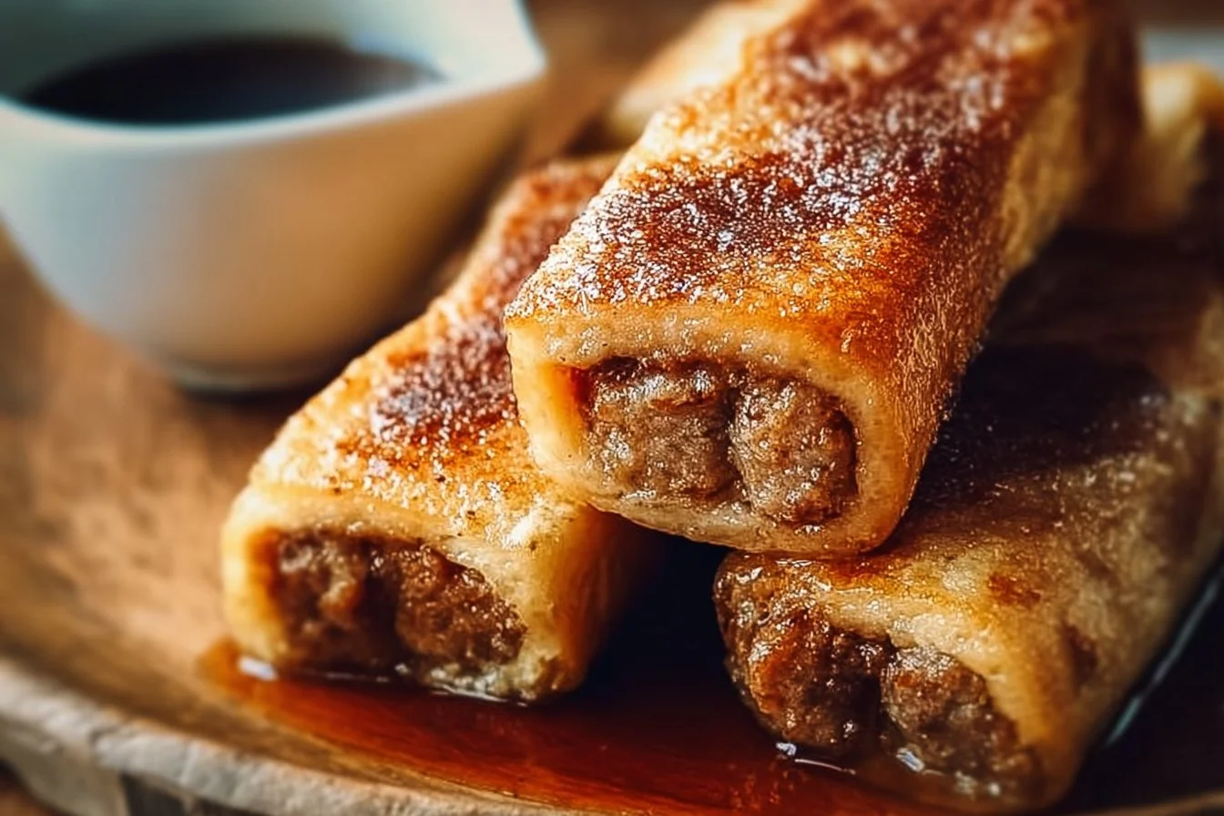 Sausage French Toast Roll-Ups Recipe 4 Sausage French Toast Roll-Ups Recipe