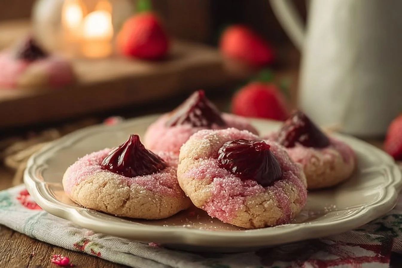 Strawberry Kiss Cookies