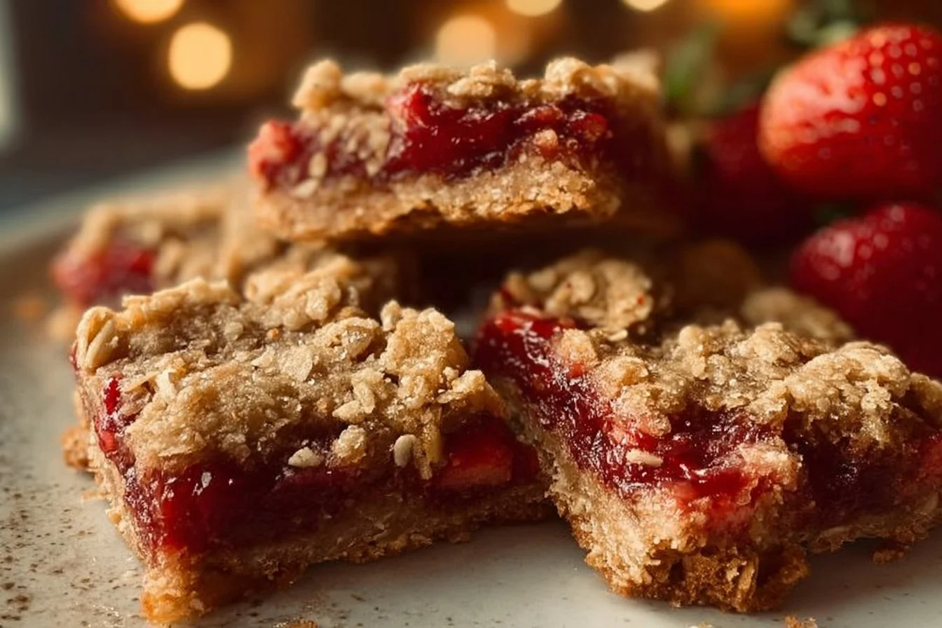 Strawberry Oatmeal Bars