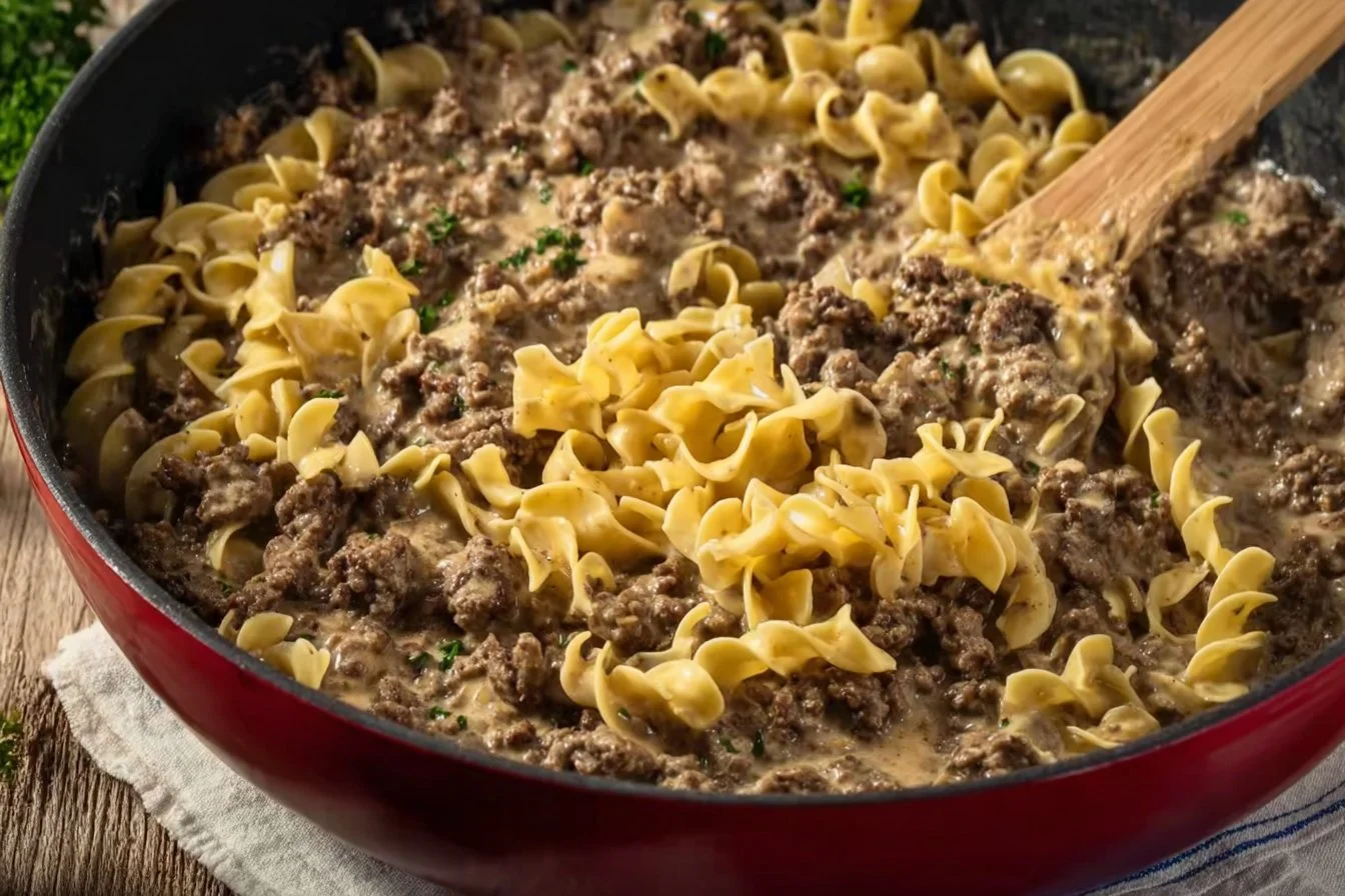 30-Minute Ground Beef Stroganoff