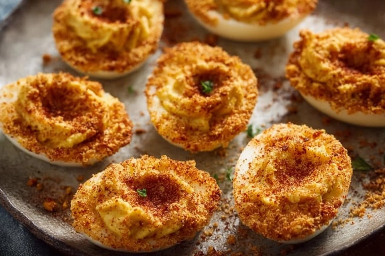 Air Fryer Deviled Eggs 4 Air Fryer Deviled Eggs