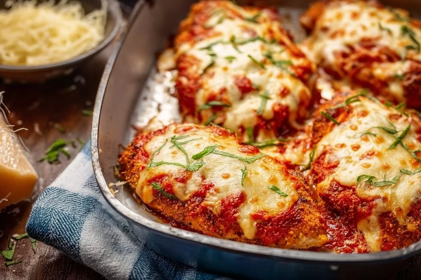 Baked Chicken Parmesan 4 Baked Chicken Parmesan