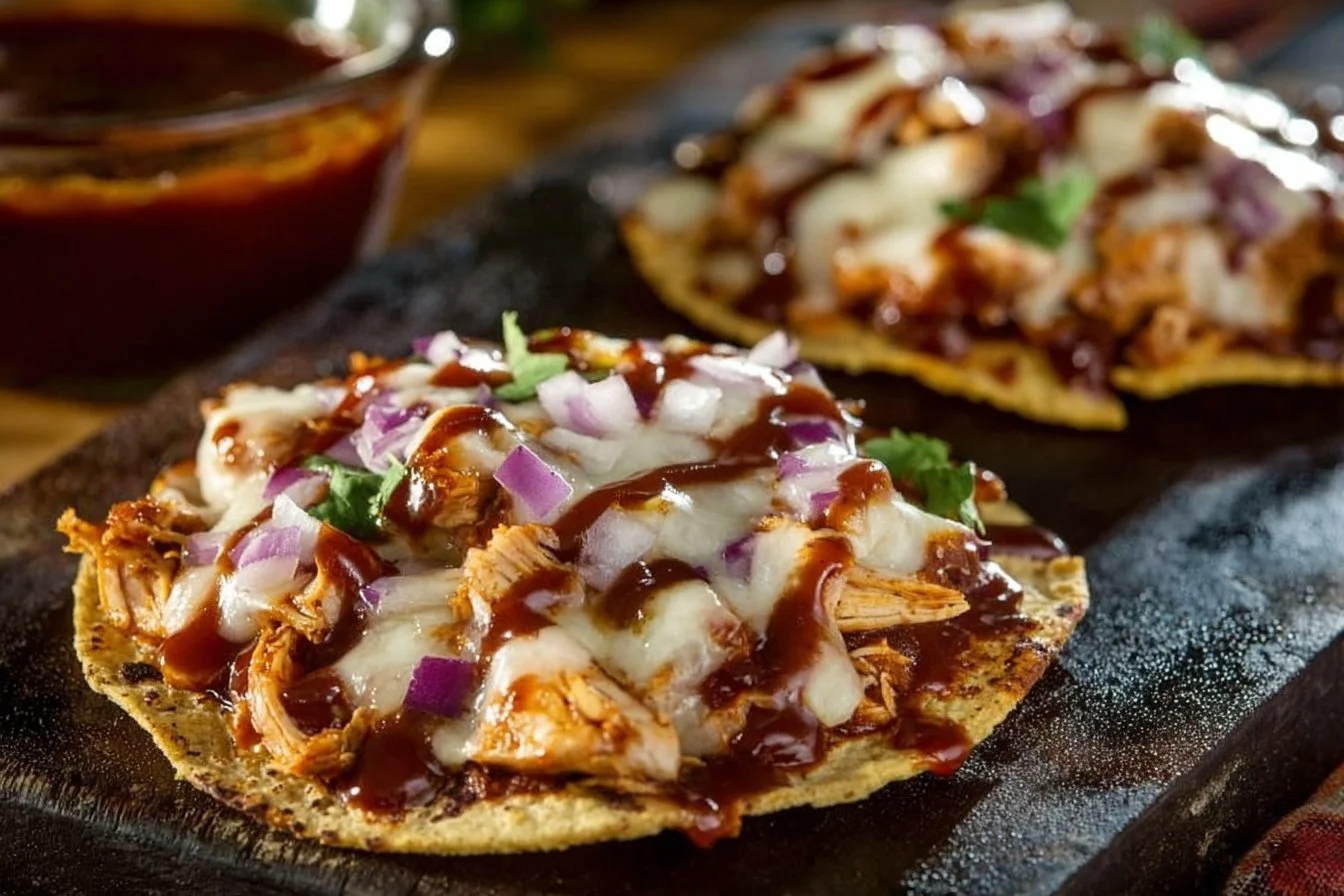 BBQ Chicken Tostadas