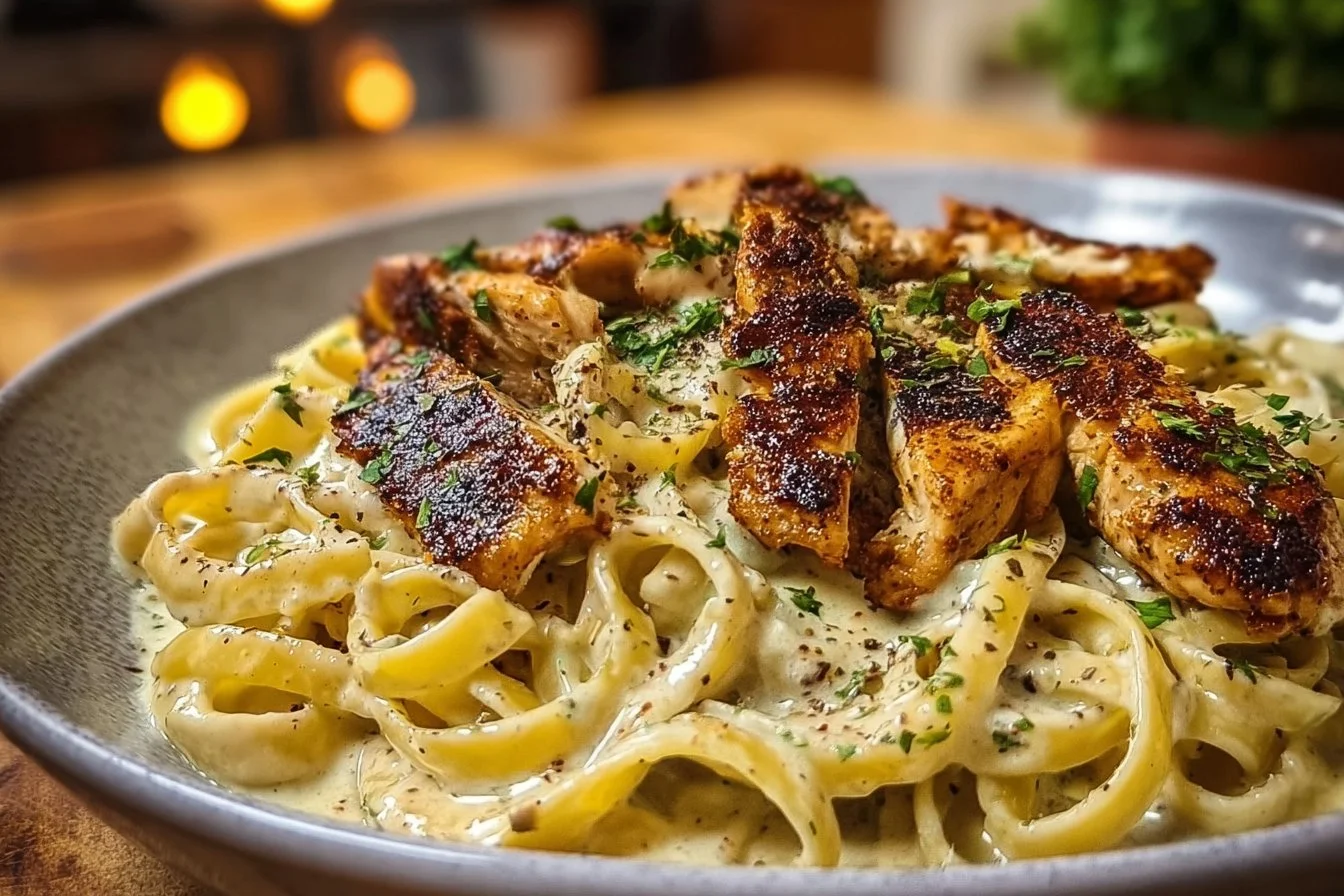 Blackened Cajun Chicken Alfredo