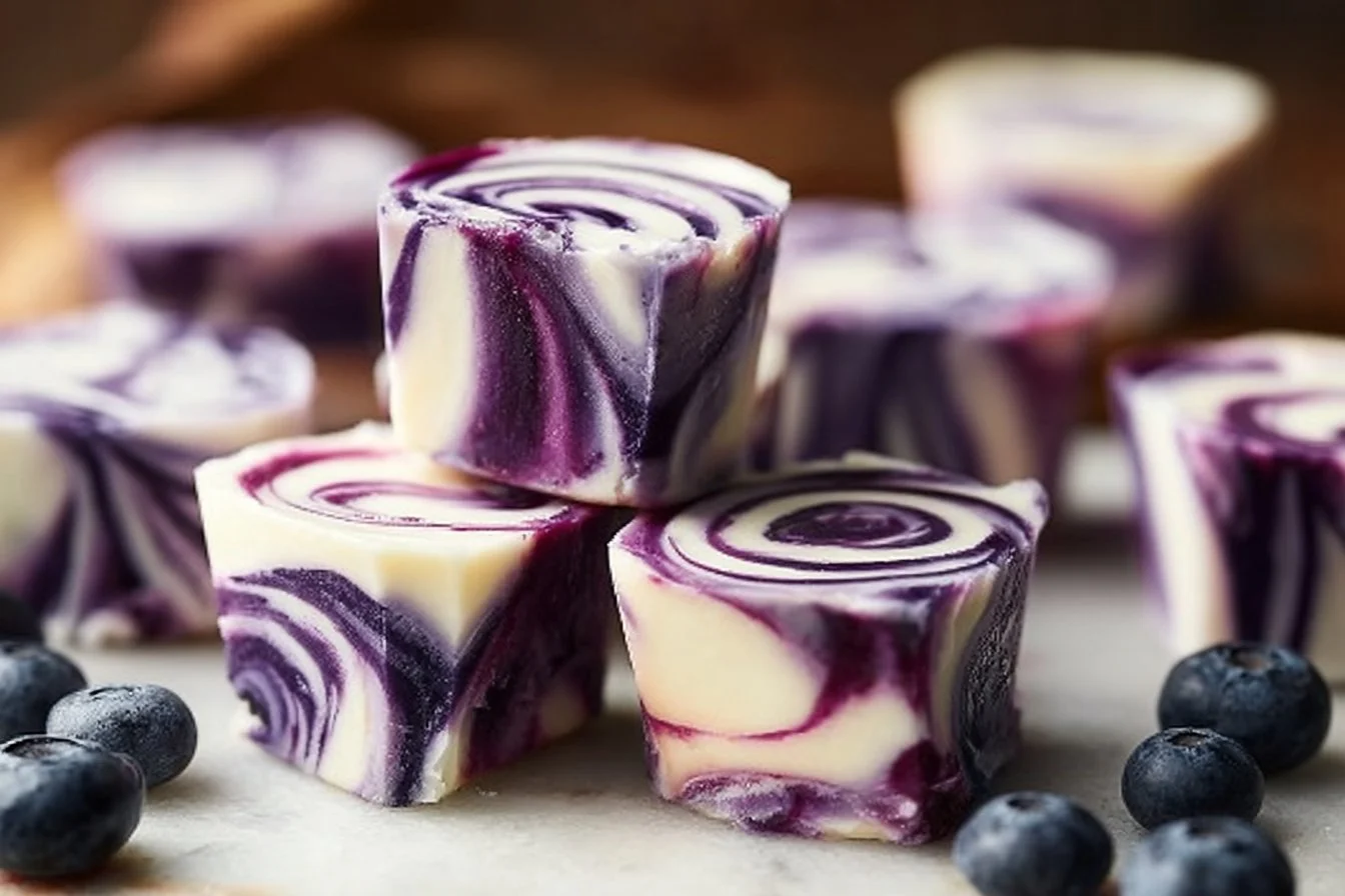Blueberry Swirl Yogurt Bites