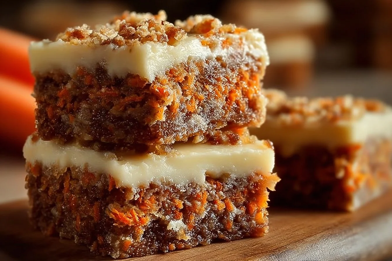 Irresistibly Indulgent Carrot Cake Cream Cheese Bars
