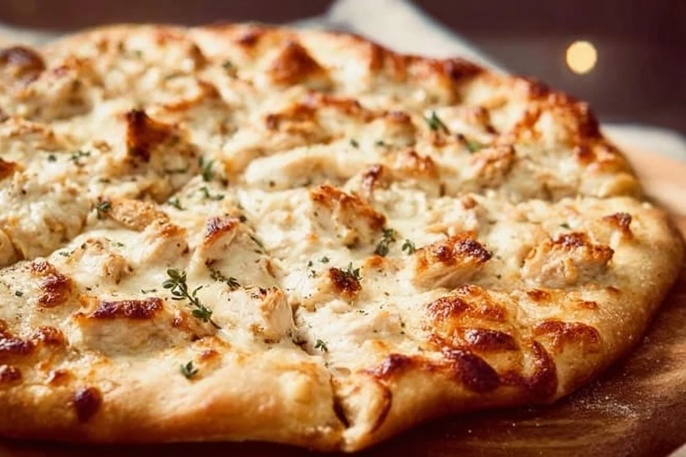 Chicken Alfredo Pizza