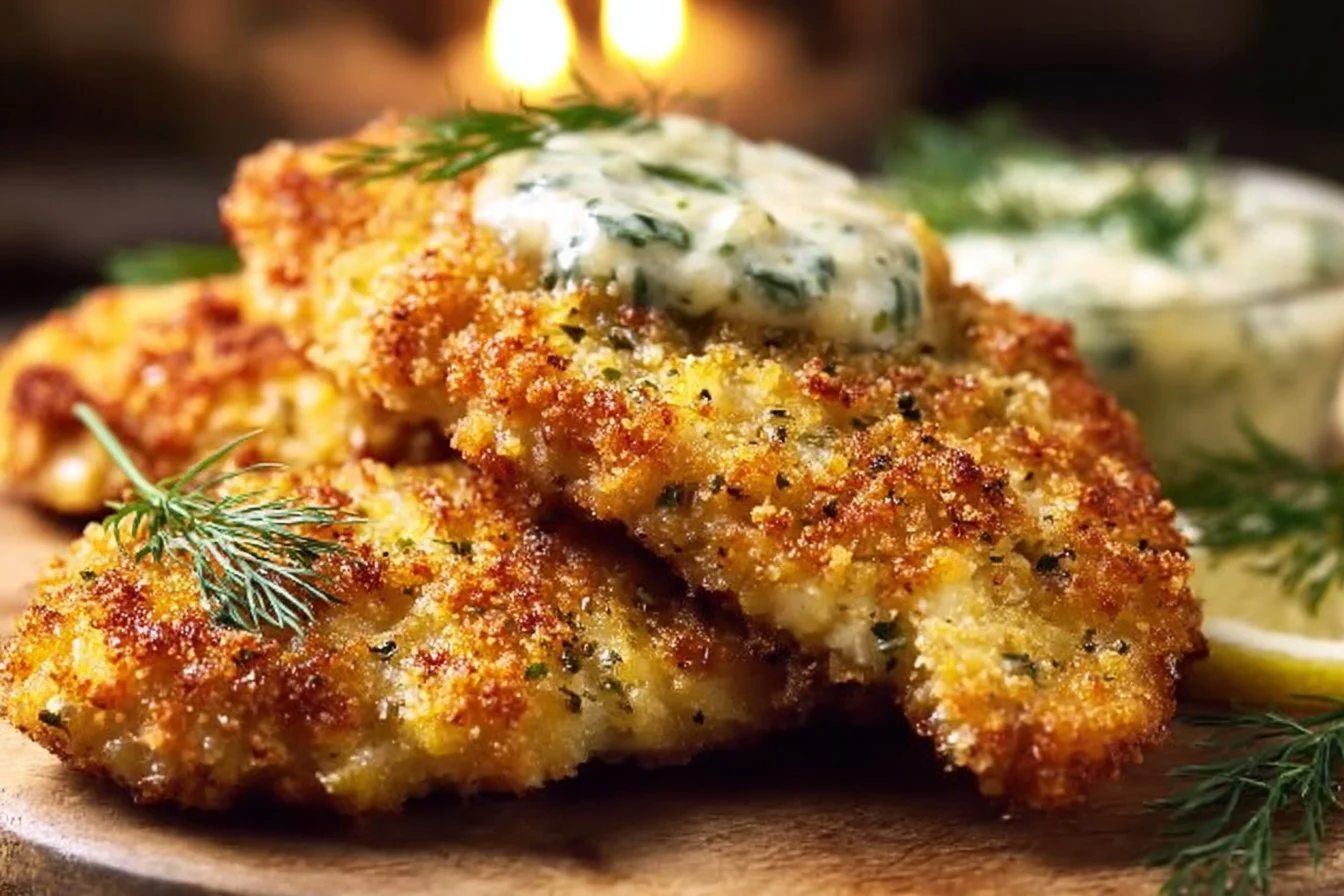 Crispy Dill Pickle Parmesan Chicken
