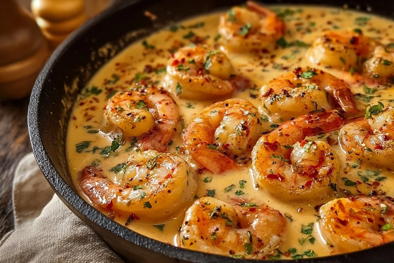 Easy Creamy Garlic Shrimp