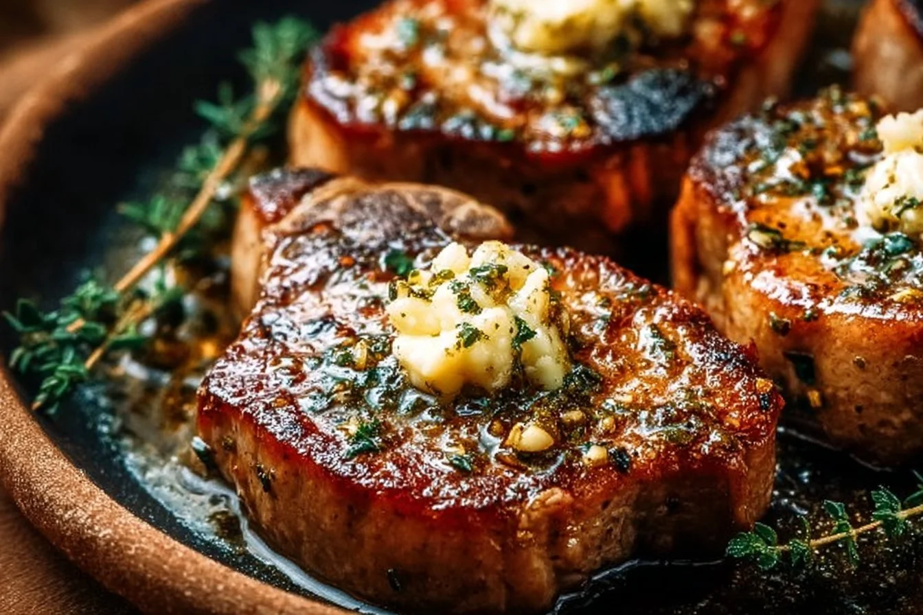 Garlic Butter Pan-Seared Pork Chops