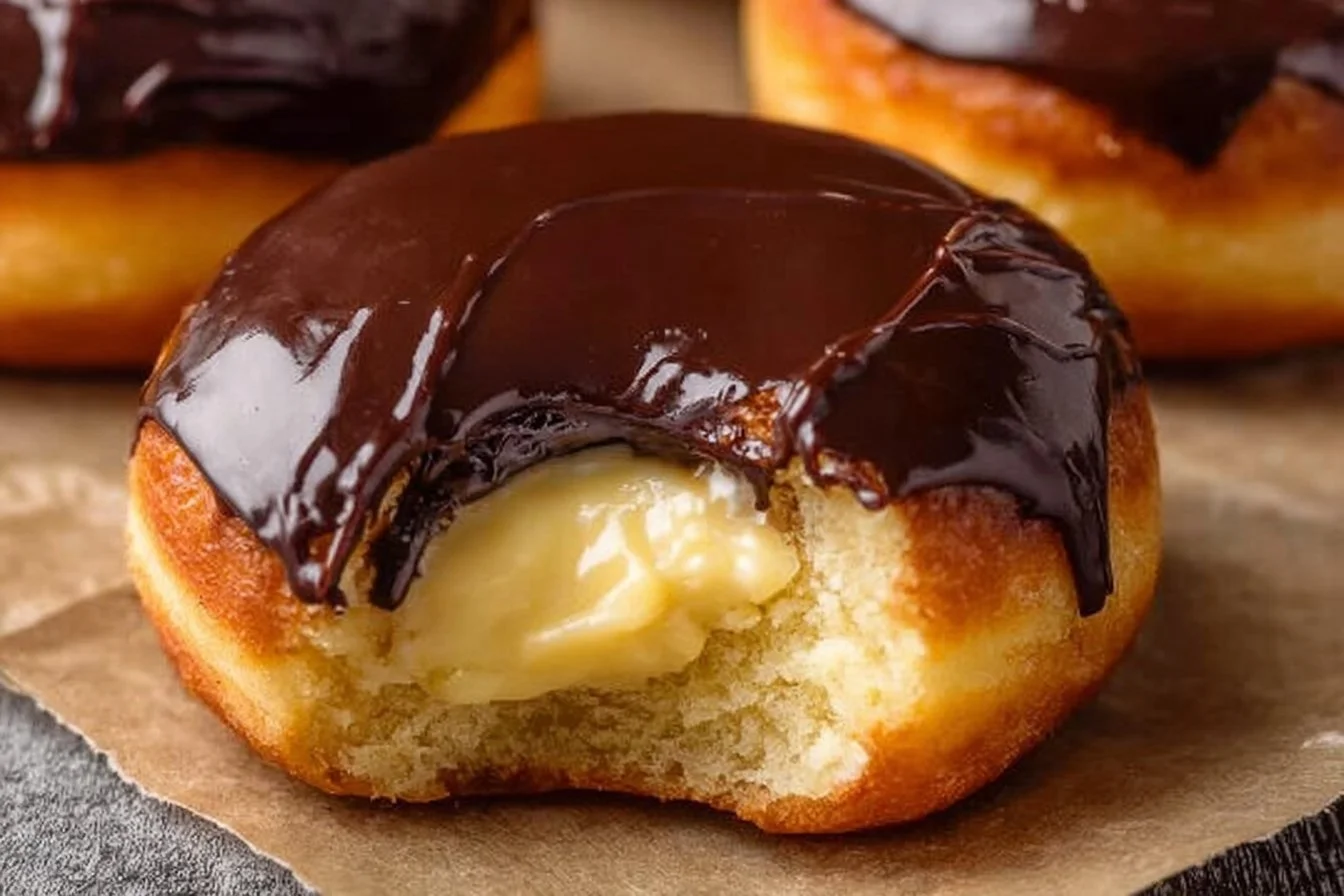 Gluten-Free Air Fryer Boston Cream Donuts
