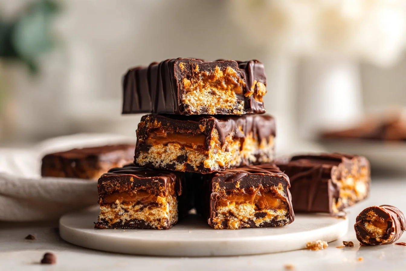 Healthy Kit Kat recipe featuring gluten-free and vegan ingredients