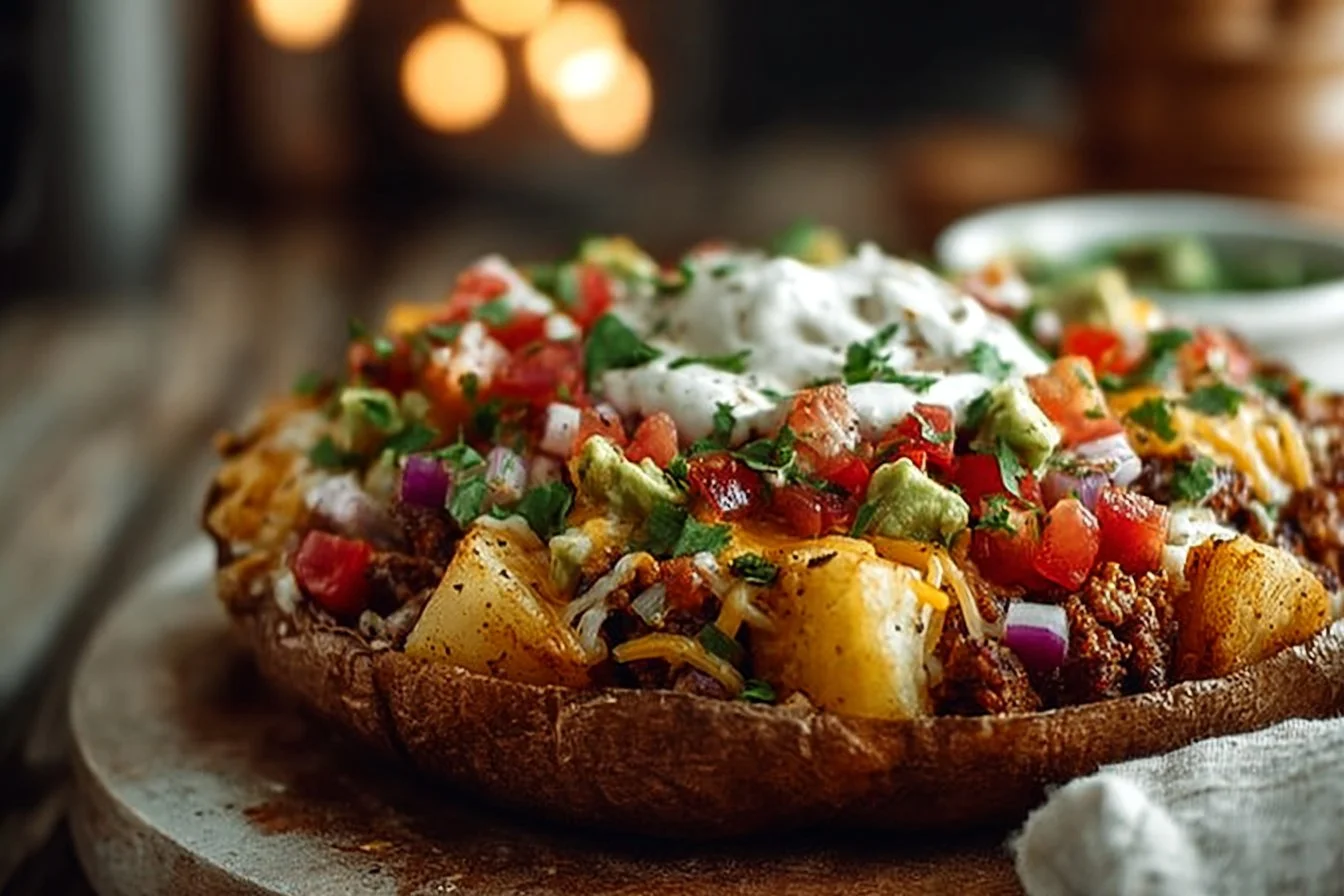Loaded Potato Taco Bowl