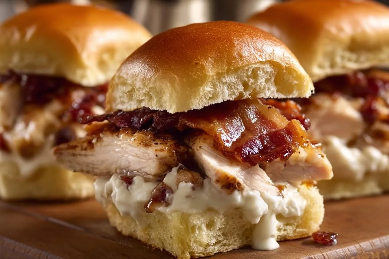 Maple Chicken Bacon Sliders 4 Maple Chicken Bacon Sliders