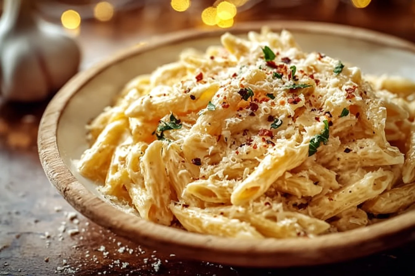One Pot Creamy Garlic Pasta