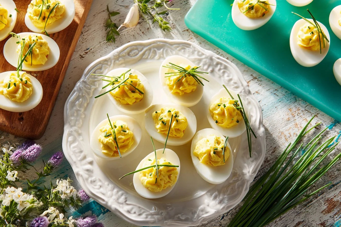 Delicious deviled eggs with a secret ingredient for enhanced flavor