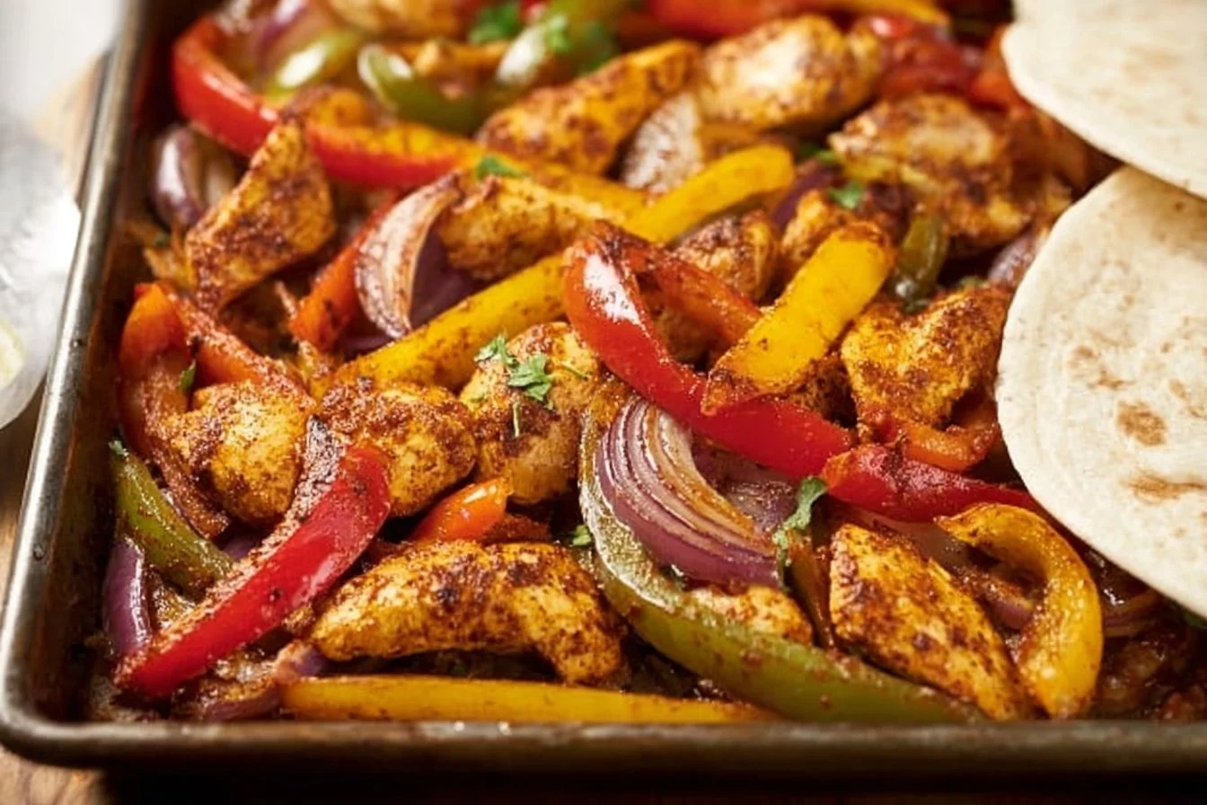 Sheet Pan Chicken Fajitas