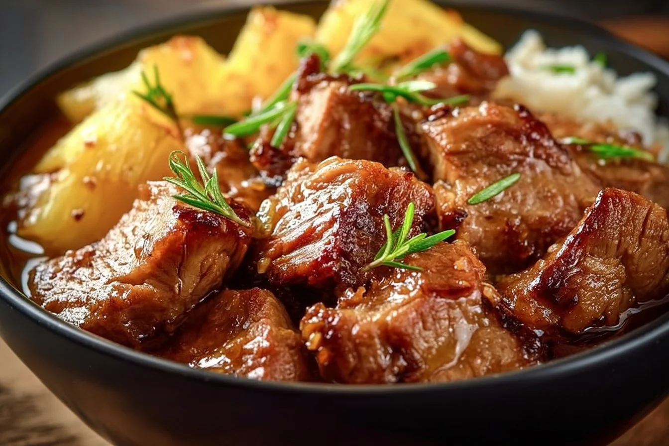 Slow Cooker Pineapple Pork