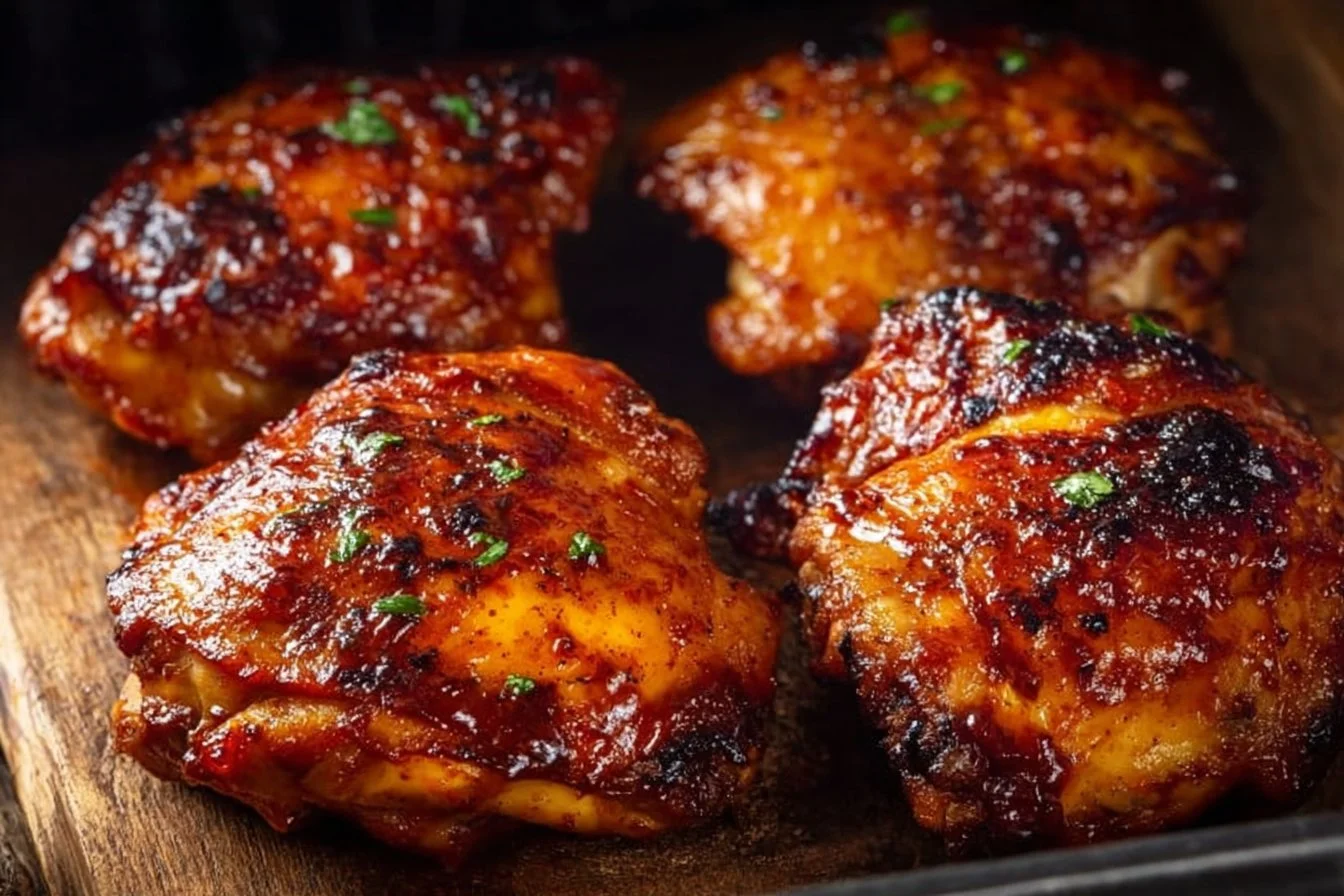 Air Fryer BBQ Chicken Thighs