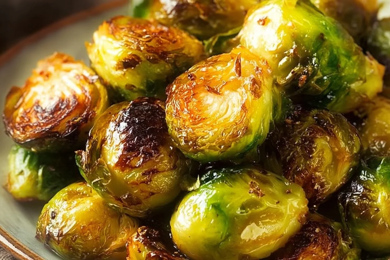 Fresh Brussel Sprouts ready for cooking or serving in a healthy dish.