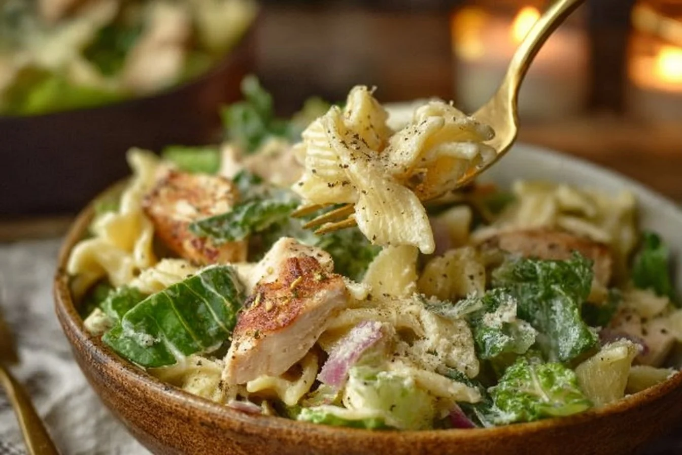 Chicken Caesar Pasta Salad