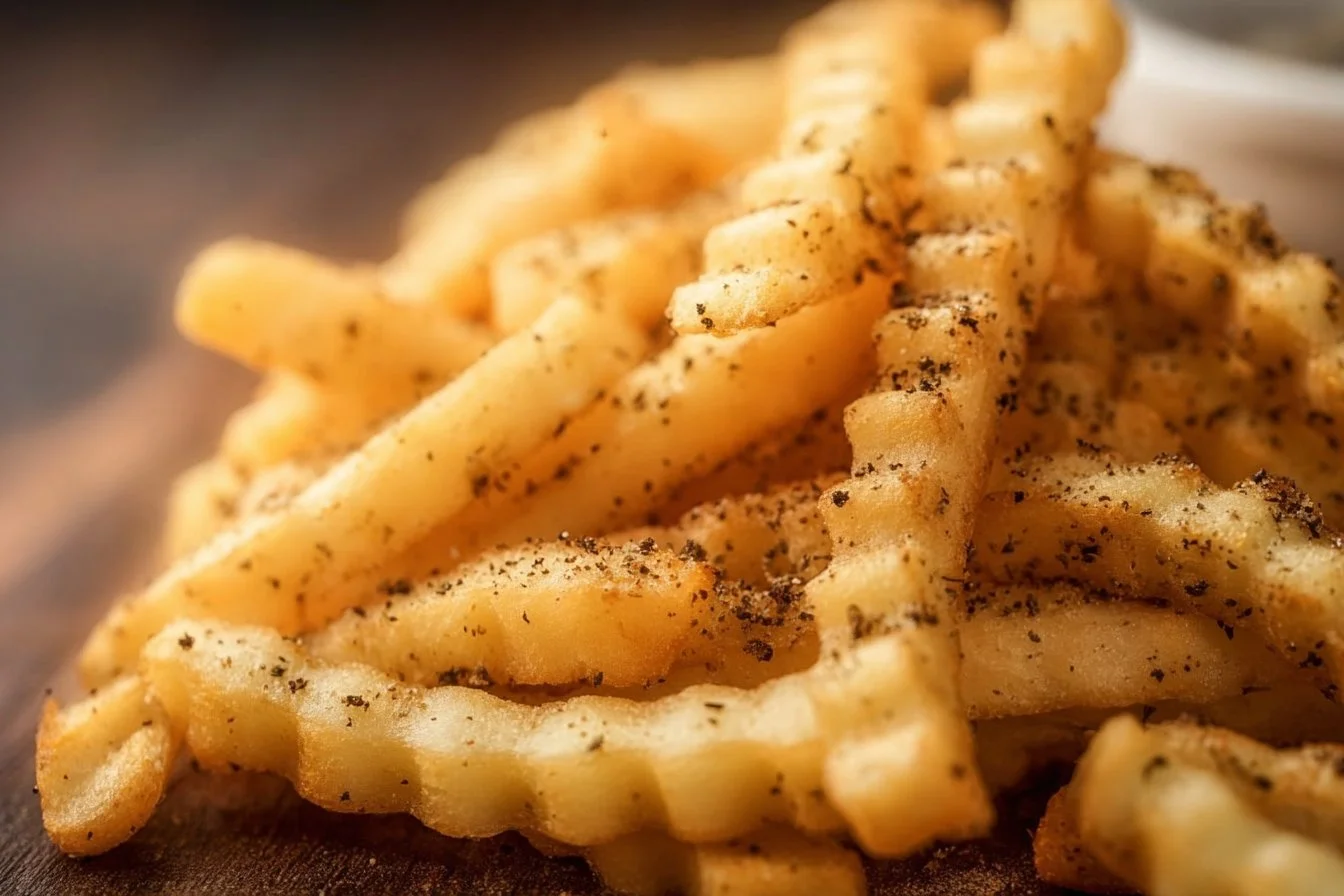 Air Fryer Frozen French Fries with French Fry Seasoning