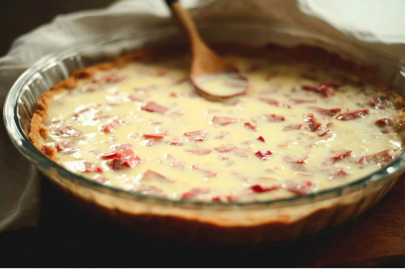 Easiest Pie Ever! Impossible Rhubarb Custard Pie