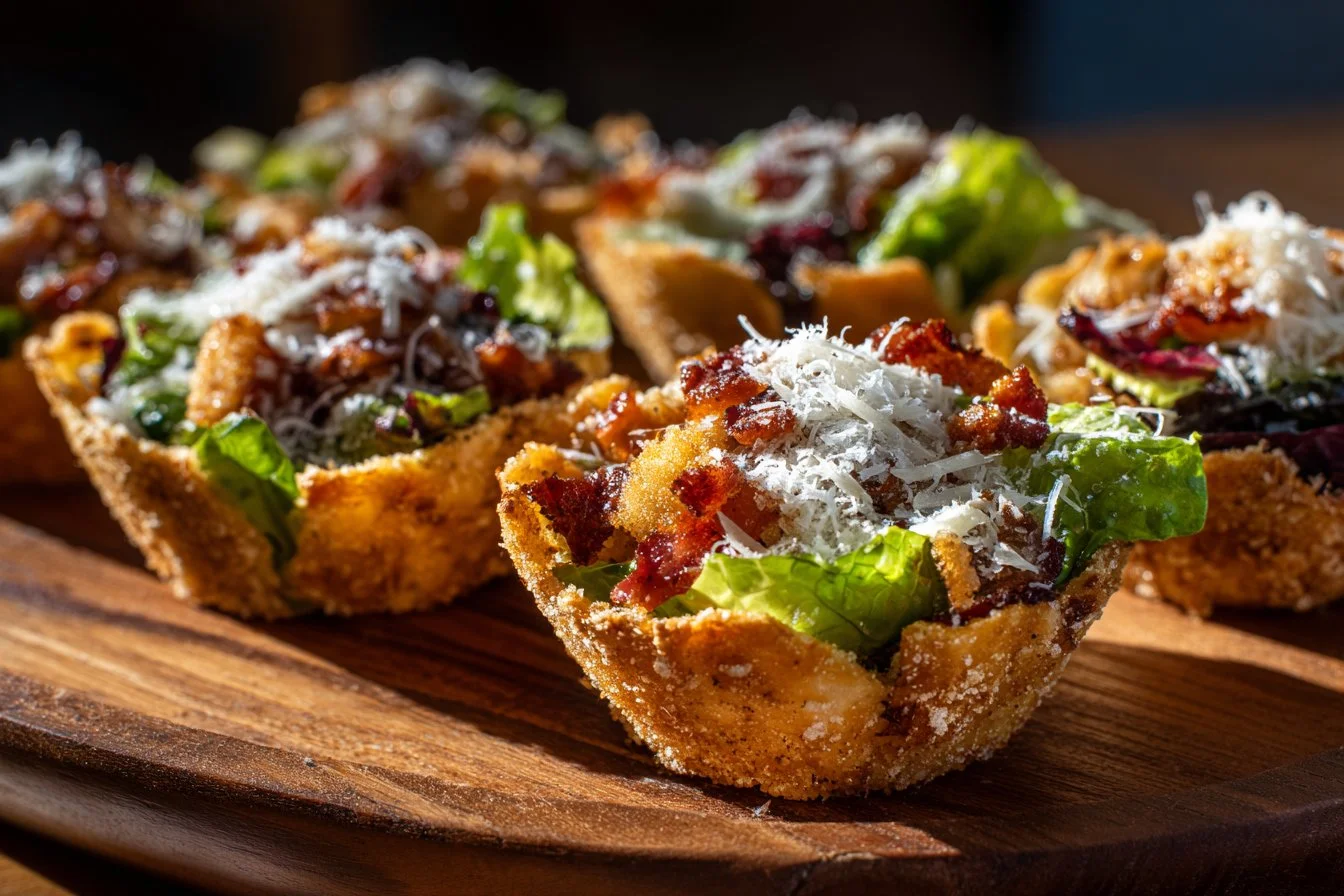 Mini Parmesan Cups for a savory, bite-sized snack experience