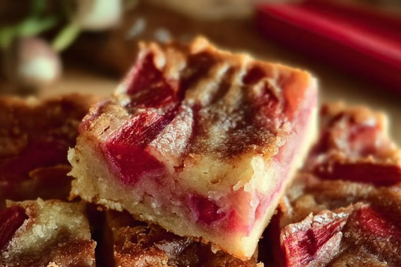 Rhubarb Dream Bars