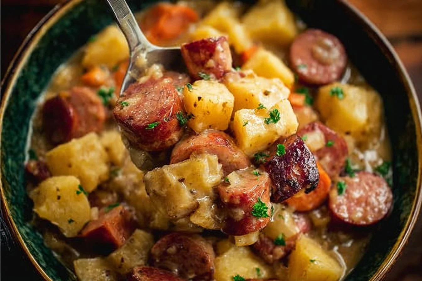 Slow Cooker Kielbasa and Potatoes