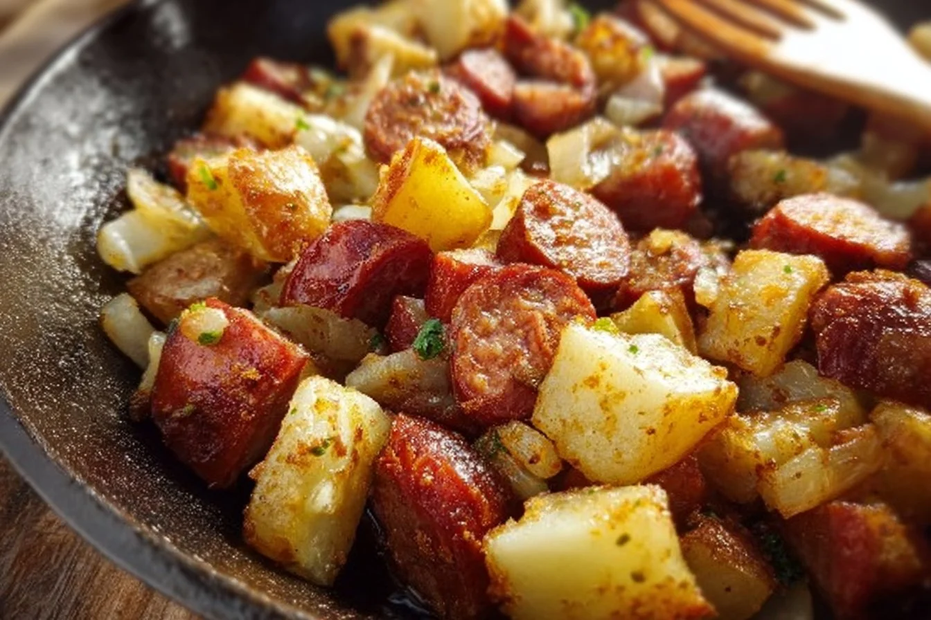 Southern Fried Potatoes & Sausage