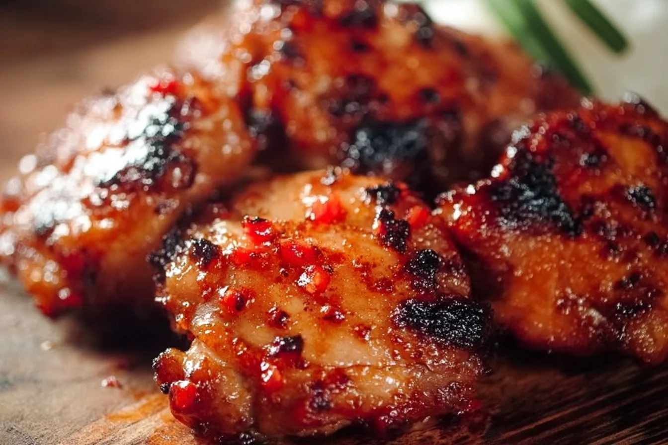 Sweet Chili Glazed Chicken Thighs